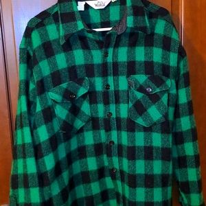 Vintage Woolwich Wool Flannel Button Up Shirt